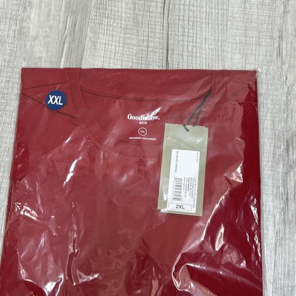 NWT Goodfellow & Co Men’s Short Sleeve Crew Neck  Size 2XL Red - Picture 5 of 16